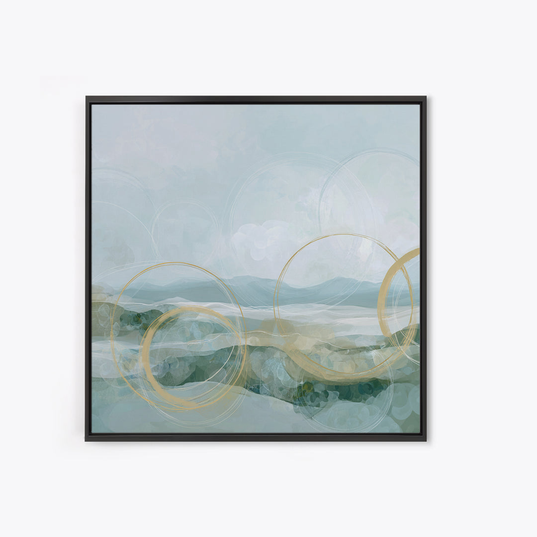 Abstract Circles Suggesting Calm Movement Canvas Print, Waiting Room Art, Neutral Decor, Waiting Room Decor, Fine Art, Calm, WRA-1x1-82