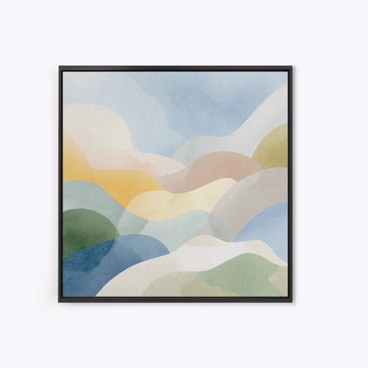 Pastel Rainbow Shapes for Pediatric Spaces Canvas Print, Waiting Room Art, Dental Art, Waiting Room Decor, Fine Art, Calm, WRA-1x1-90