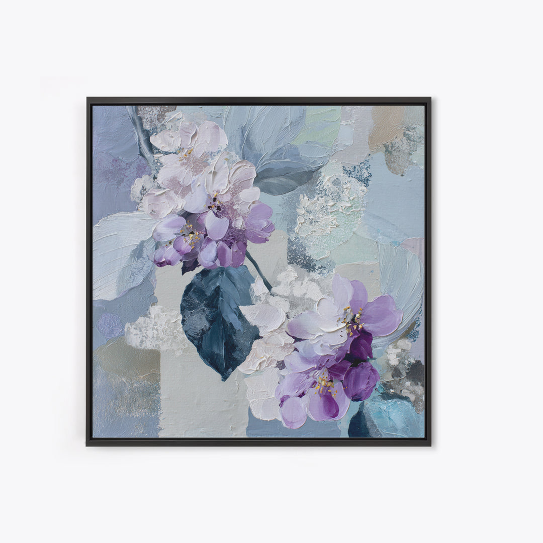 Soft Lavender Botanical Still Life Canvas Print, Waiting Room Art, Dental Art, Waiting Room Decor, Watercolor Art, Calm, WRA-1x1-92