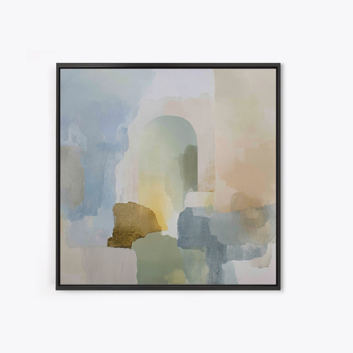 Modern Neutral Arch Abstraction Framed Canvas Print, Waiting Room Art, Luxury Decor, Waiting Room Decor, Abstract Art, Calm, WRA-1x1-93