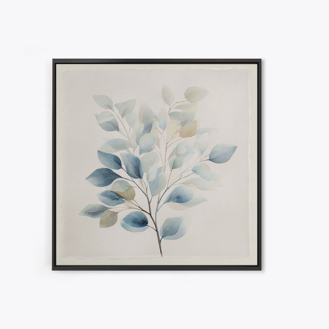 Neutral Botanical Branch Canvas Print, Waiting Room Art, Wall Art, Waiting Room Decor, Oil Painting, Calm, Floral Wall Art, WRA-1x1-99