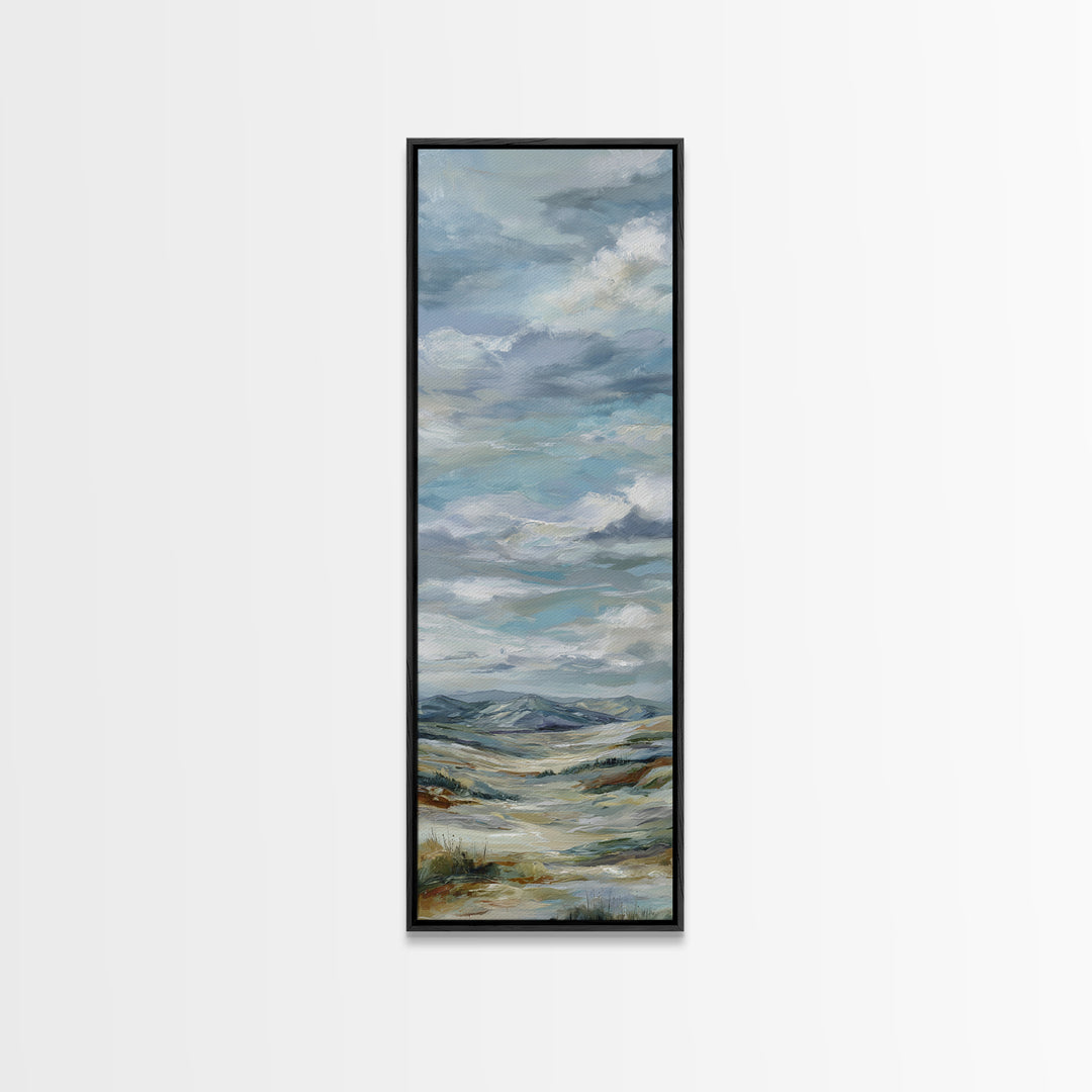 Large Cloudscape with Hopeful Light Canvas Print, Waiting Room Art, Office Art, Waiting Room Decor, Calm, Gallery Decor, WRA-1x3-100