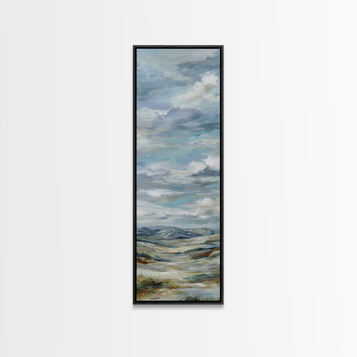 Large Cloudscape with Hopeful Light Canvas Print, Waiting Room Art, Office Art, Waiting Room Decor, Calm, Gallery Decor, WRA-1x3-100
