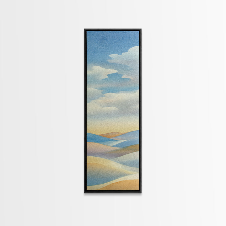 Warm Desert Sunrise Canvas Print, Waiting Room Art, Wall Decor, Waiting Room Decor, Fine Art, Calm, Minimalist Wall Art, WRA-1x3-25