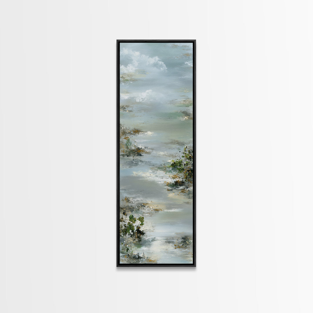 Soft Lavender Botanical Still Life Canvas Print, Waiting Room Art, Textured Painting, Waiting Room Decor, Watercolor Art, Calm, WRA-1x3-32