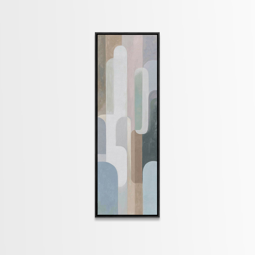 Modern Neutral Arch Abstraction Canvas Print, Waiting Room Art, Wall Sculpture, Waiting Room Decor, Calm, Dog Wall Art, WRA-1x3-33
