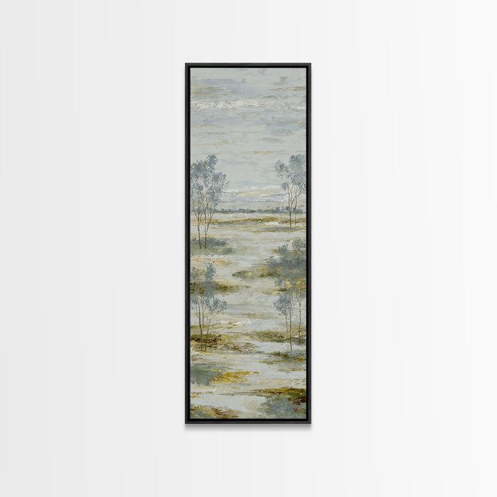 Open Field with Distant Tree Canvas Print, Waiting Room Art, Wall Art, Waiting Room Decor, Fine Art, Calm, Floral Wall Art, WRA-1x3-35