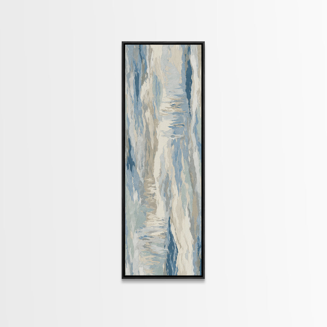 Soft Abstract Waves Canvas Print, Waiting Room Art, Therapy Office Decor, Waiting Room Decor, Fine Art, Calm, Art Print, WRA-1x3-38