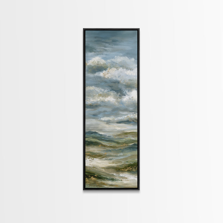 Large Cloudscape with Hopeful Light Framed Canvas Print, Waiting Room Art, Fine Art Print, Waiting Room Decor, Fine Art, Calm, WRA-1x3-4