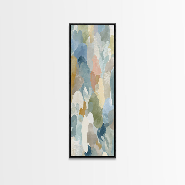 Pastel Rainbow Shapes for Pediatric Spaces Canvas Print, Waiting Room Art, Office Art, Waiting Room Decor, Abstract Art, Calm, WRA-1x3-6