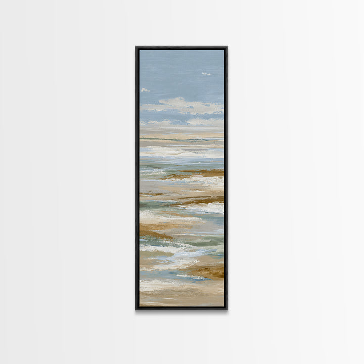 Warm Desert Sunrise Canvas Print, Waiting Room Art, Office Decor, Waiting Room Decor, Oil Painting, Calm, Gallery Wall Art, WRA-1x3-73