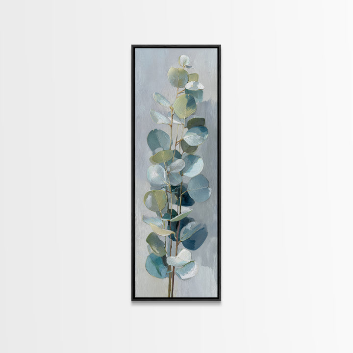 Clean Eucalyptus Leaf Study Canvas Print, Waiting Room Art, Art Print, Waiting Room Decor, Fine Art, Calm, Abstract Art, WRA-1x3-77