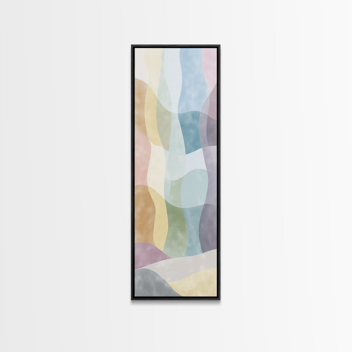 Pastel Rainbow Shapes for Pediatric Spaces Canvas Print, Waiting Room Art, Photography Print, Waiting Room Decor, Abstract Art, WRA-1x3-78