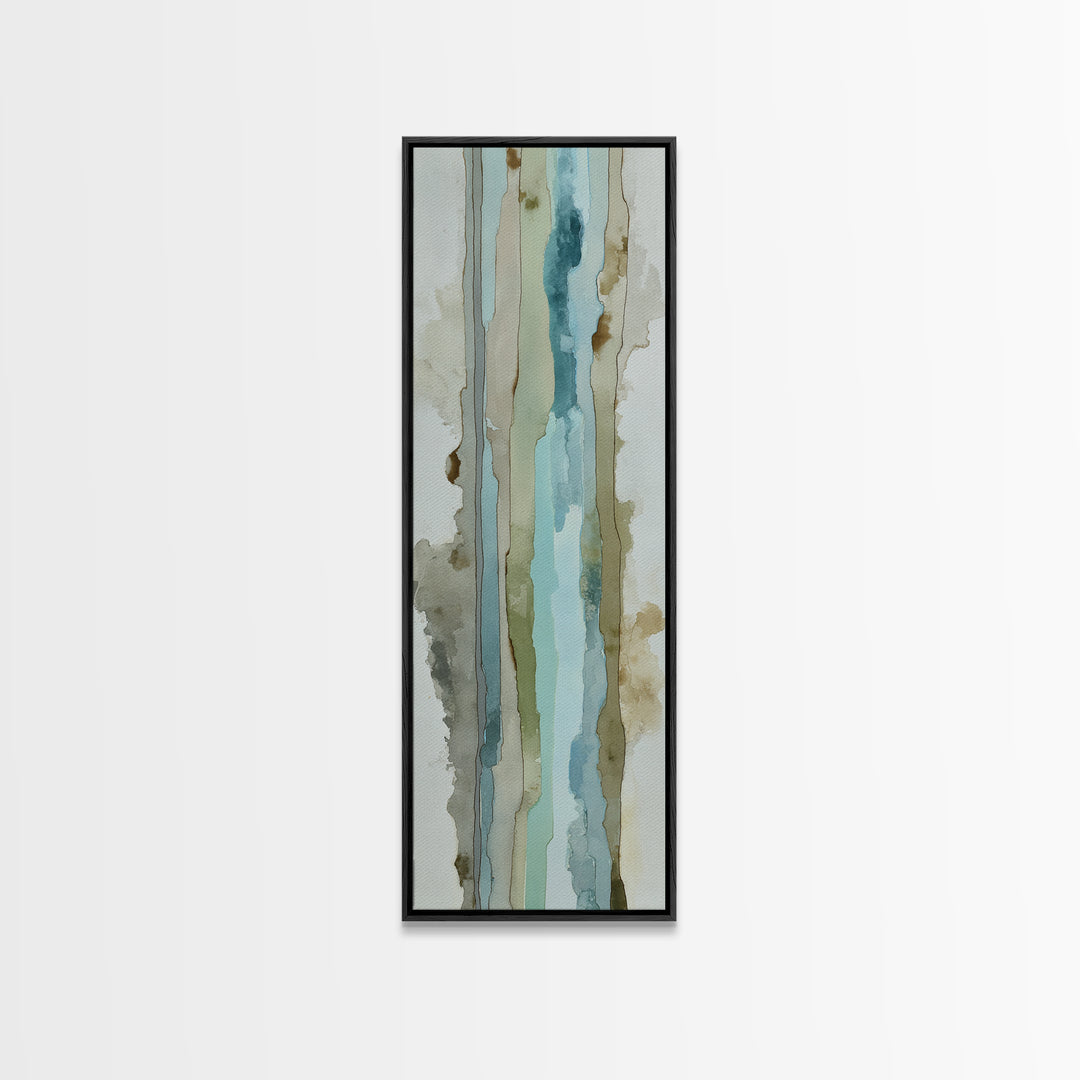 Modern Neutral Arch Abstraction Canvas Print, Waiting Room Art, Floral Wall Art, Waiting Room Decor, Abstract Art, Calm, WRA-1x3-81