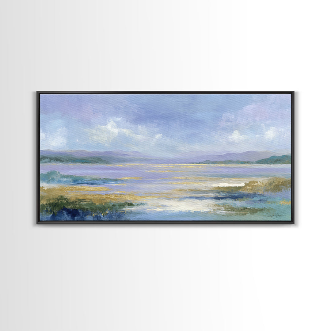 Soft Lavender Botanical Still Life Framed Canvas Print, Waiting Room Art, Fine Art Print, Waiting Room Decor, Watercolor Art, WRA-2x1-16