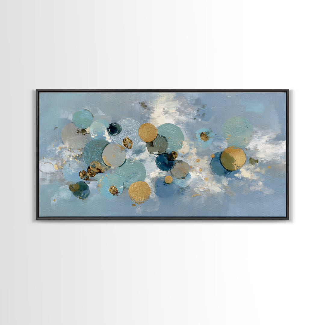 Abstract Circles Suggesting Calm Movement Canvas Print, Waiting Room Art, Waiting Room Decor, Abstract Art, Calm, WRA-2x1-54