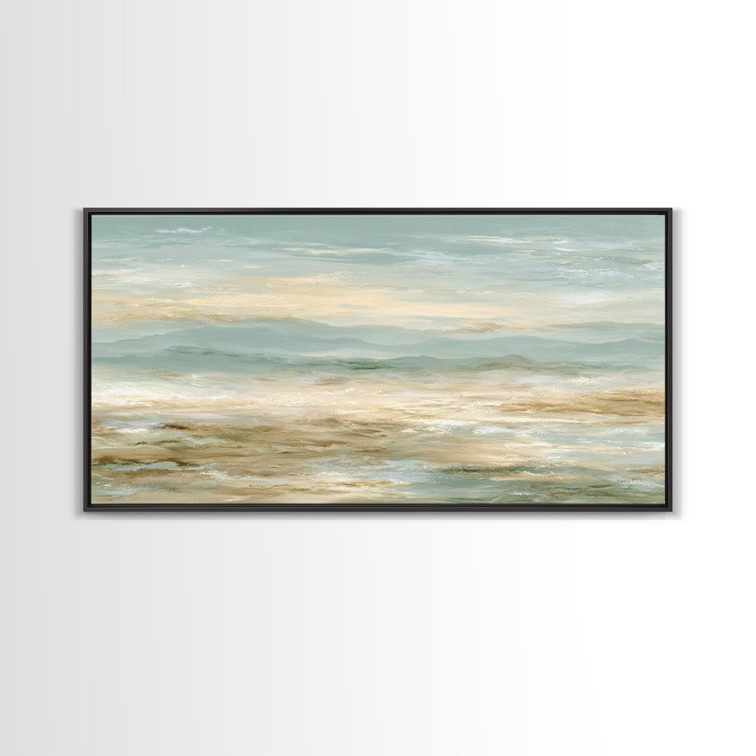 Warm Desert Sunrise Canvas Print, Waiting Room Art, Wall Decor, Waiting Room Decor, Fine Art, Calm, Minimalist Wall Art, WRA-2x1-57