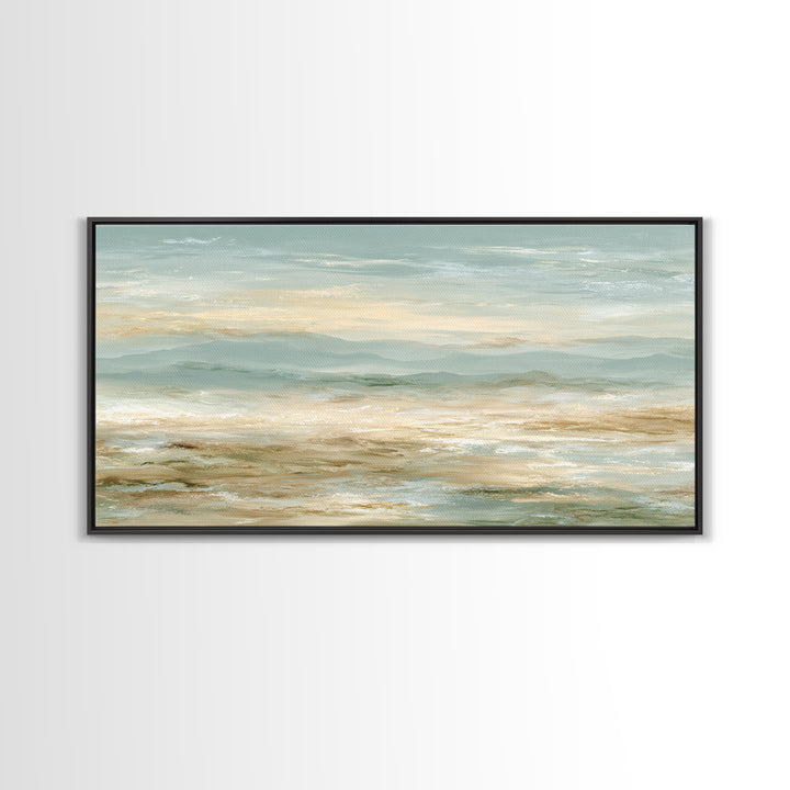 Warm Desert Sunrise Canvas Print, Waiting Room Art, Wall Decor, Waiting Room Decor, Fine Art, Calm, Minimalist Wall Art, WRA-2x1-57