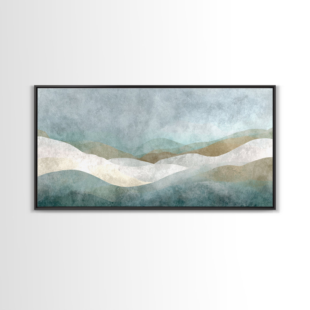 Minimal Geometric Composition Canvas Print, Waiting Room Art, Abstract Art, Waiting Room Decor, Calm, Landscape, WRA-2x1-73