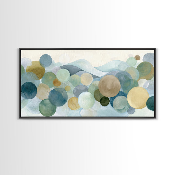 Abstract Circles Suggesting Calm Movement Canvas Print, Waiting Room Art, Waiting Room Decor, Abstract Art, Calm, WRA-2x1-78