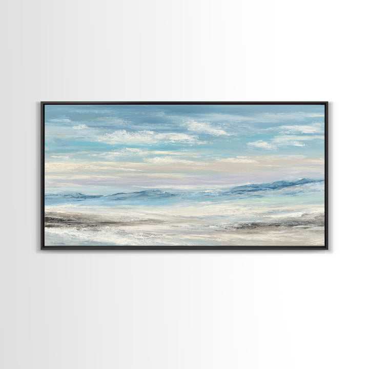 Calming Landscape with Open Sky and Gentle Canvas Print, Waiting Room Art, Living Room Wall Art, Waiting Room Decor, Calm, WRA-2x1-93