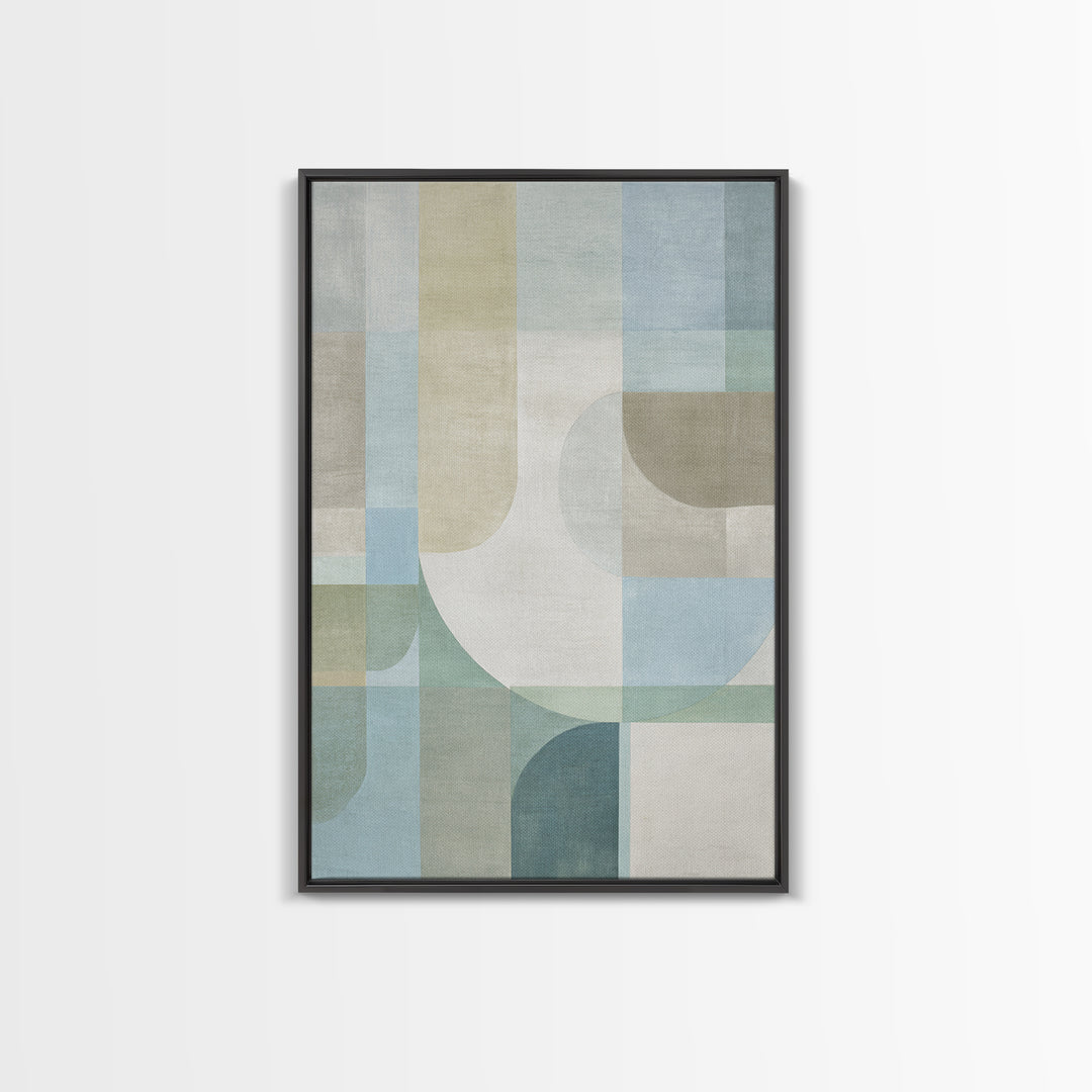 Minimal Geometric Composition Framed Canvas Print, Waiting Room Art, Wall Decor, Waiting Room Decor, Abstract Art, Calm, WRA-2x3-37