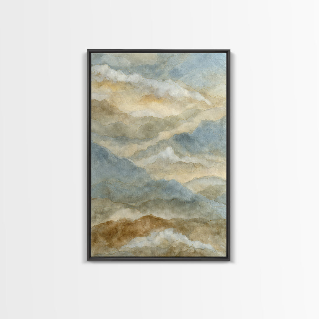 Warm Desert Sunrise Canvas Print, Waiting Room Art, Office Decor, Waiting Room Decor, Oil Painting, Calm, Gallery Wall Art, WRA-2x3-45