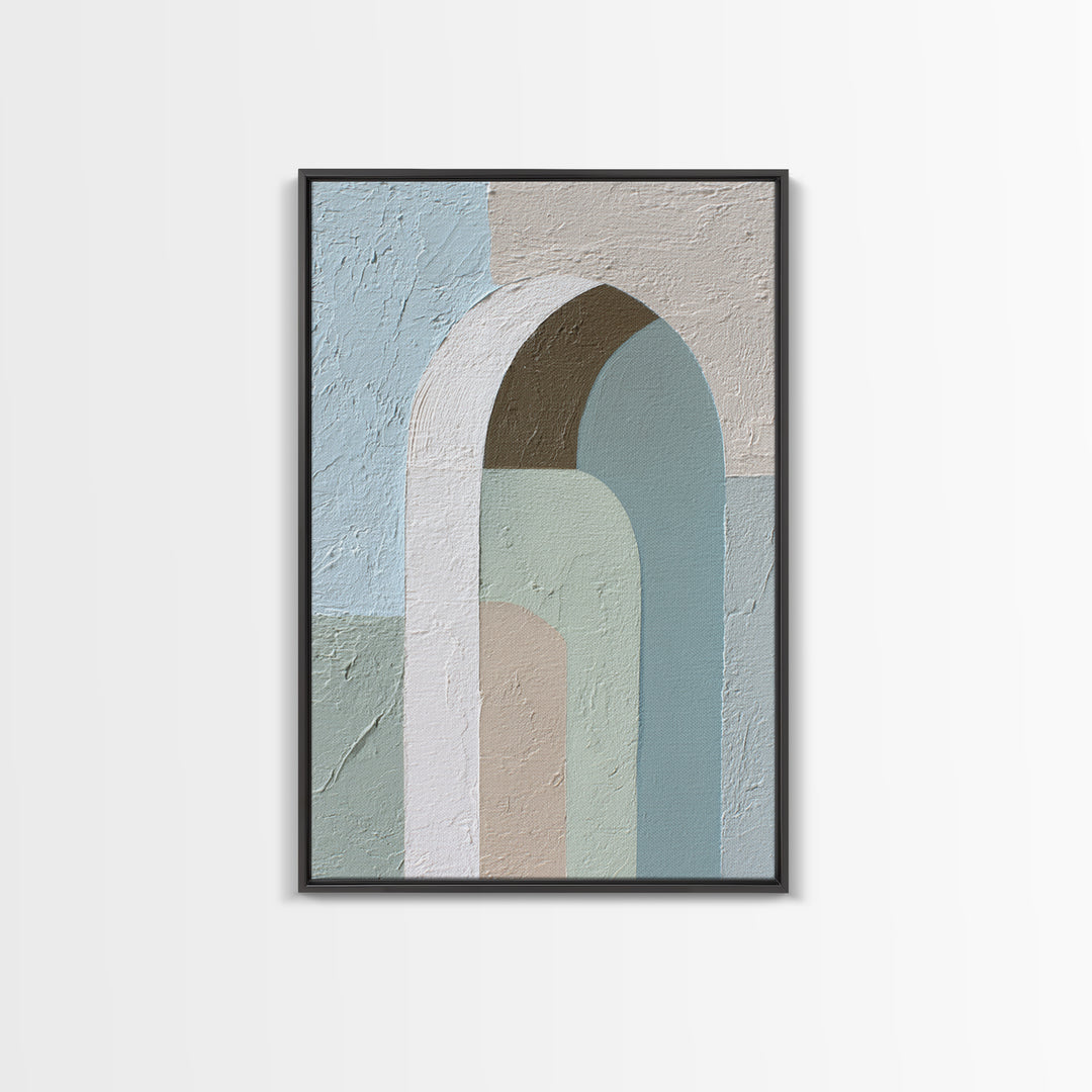 Modern Neutral Arch Abstraction Canvas Print, Waiting Room Art, Floral Wall Art, Waiting Room Decor, Abstract Art, Calm, WRA-2x3-77