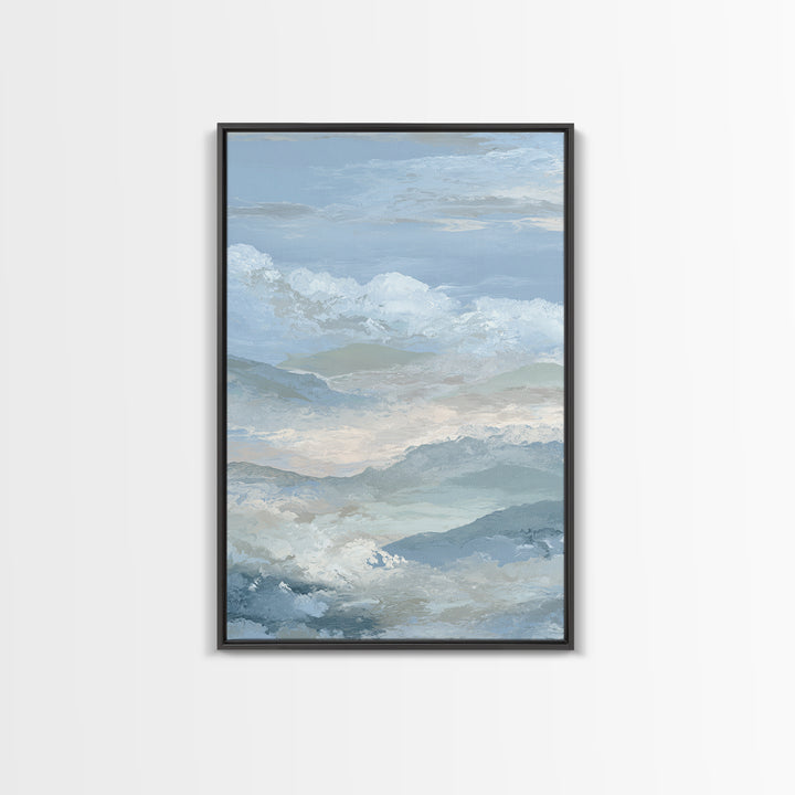 Light Marble Texture Abstract Framed Canvas Print, Waiting Room Art, Abstract, Waiting Room Decor, Abstract Art, Calm, WRA-2x3-8