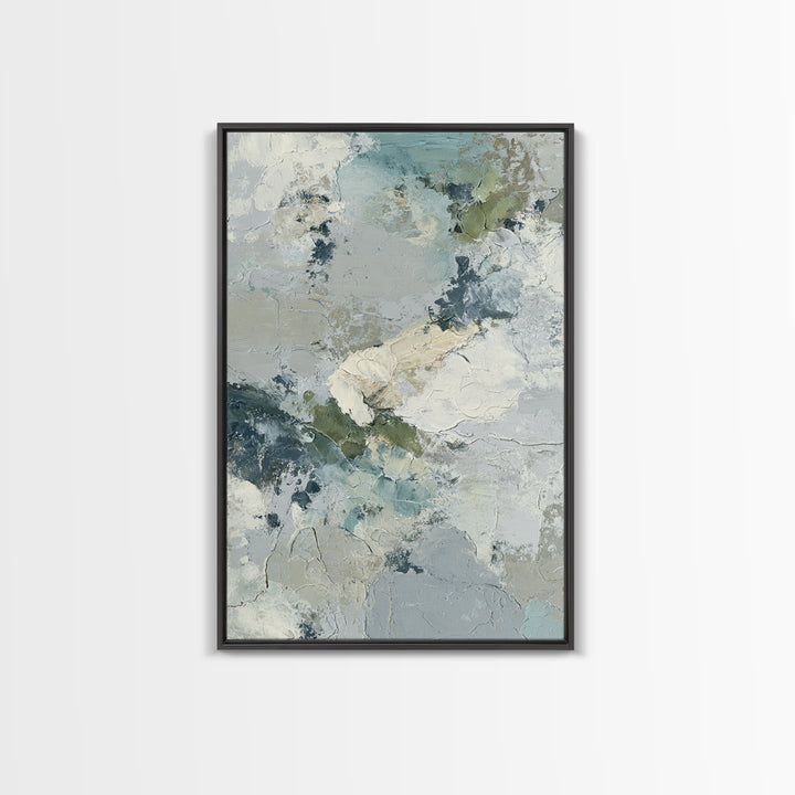 Abstract Circles Suggesting Calm Movement Framed Canvas Print, Waiting Room Art, Abstract Art, Waiting Room Decor, Calm, WRA-2x3-90