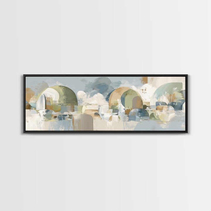 Modern Neutral Arch Abstraction Canvas Print, Waiting Room Art, Wall Sculpture, Waiting Room Decor, Calm, Dog Wall Art, WRA-3x1-13
