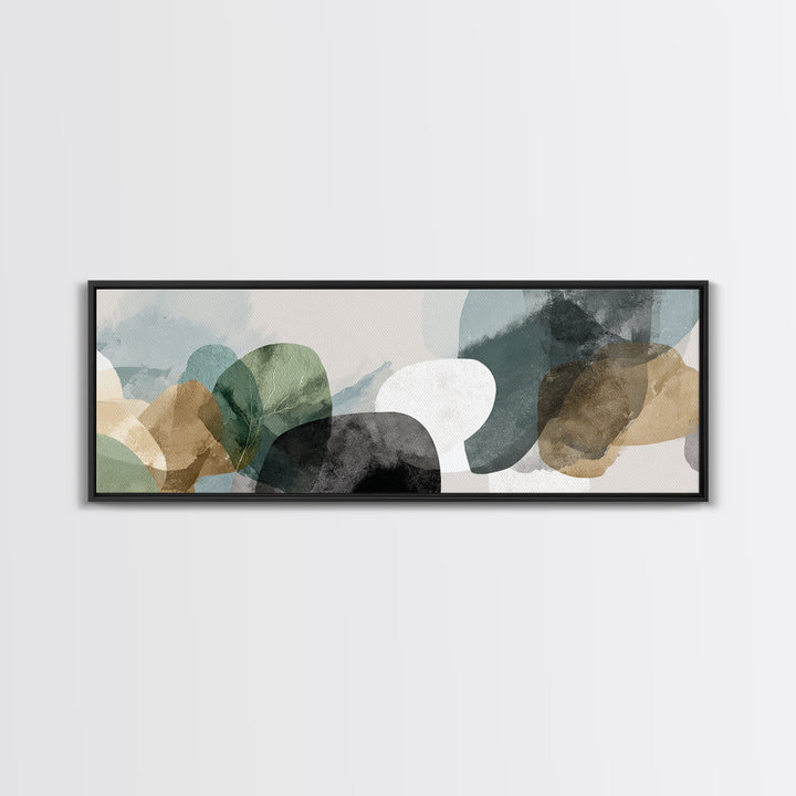 Minimal Geometric Composition Canvas Print, Waiting Room Art, Office Art, Waiting Room Decor, Abstract Art, Calm, Gallery Decor, WRA-3x1-45