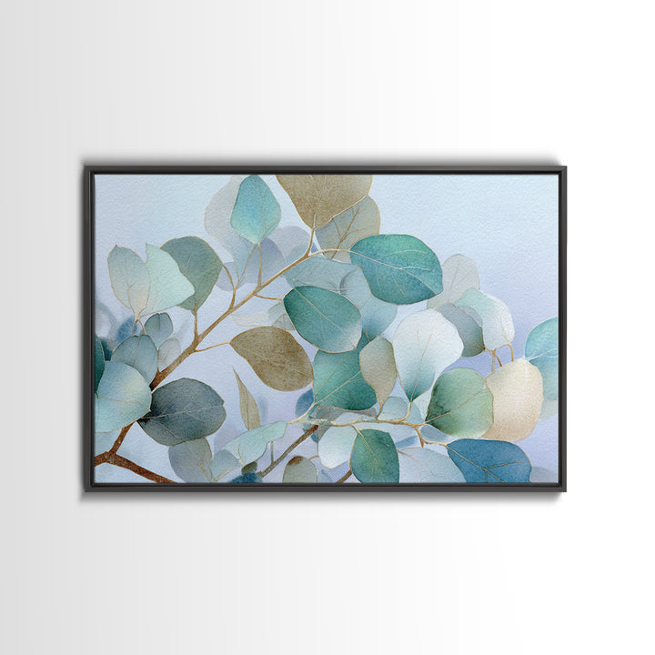 Clean Eucalyptus Leaf Study Canvas Print, Waiting Room Art, Gallery Wall Art, Waiting Room Decor, Calm, Photography Print, WRA-3x2-21