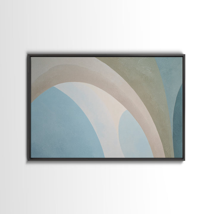 Modern Neutral Arch Abstraction Framed Canvas Print, Waiting Room Art, Office Art, Waiting Room Decor, Fine Art, Calm, WRA-3x2-25