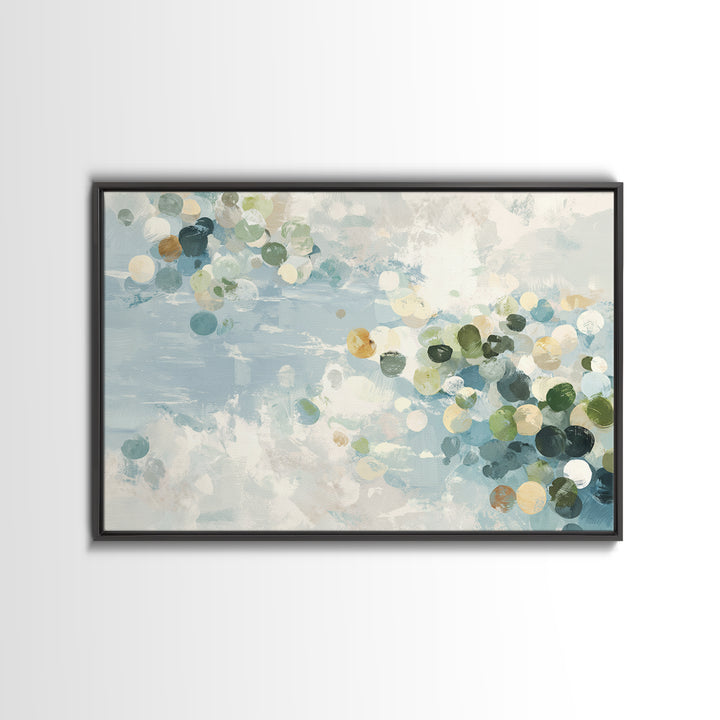 Abstract Circles Suggesting Calm Movement Canvas Print, Waiting Room Art, Floral Wall Art, Waiting Room Decor, Abstract Art, WRA-3x2-38