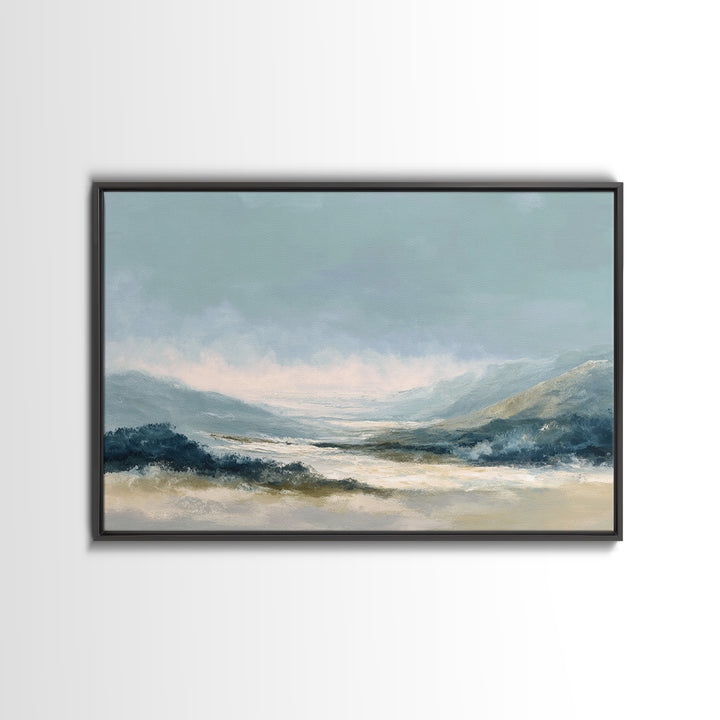 Soft Abstract Waves Canvas Print, Waiting Room Art, Office Wall Decor, Waiting Room Decor, Fine Art, Calm, Photography Print, WRA-3x2-54