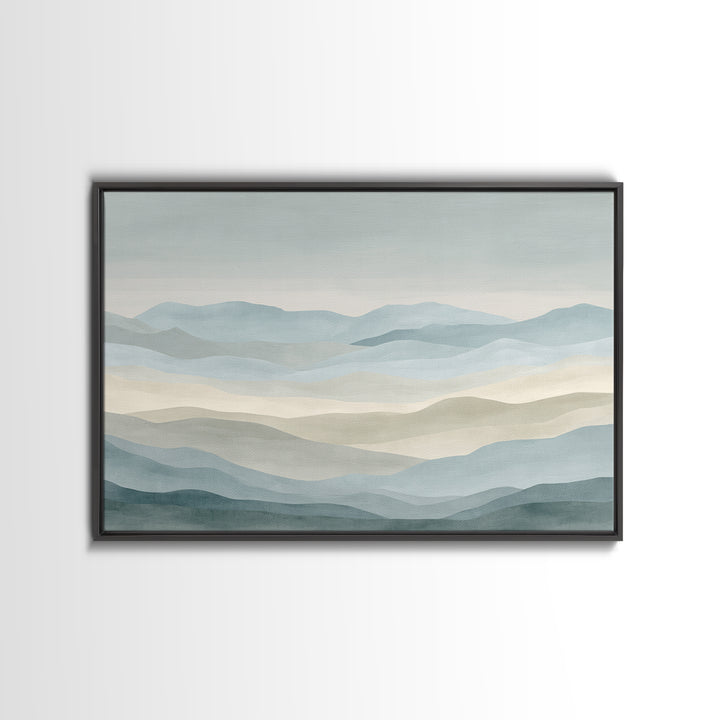 Simple Mountain Layers Canvas Print, Waiting Room Art, Modern Art, Waiting Room Decor, Fine Art, Calm, Therapy Office Decor, WRA-3x2-66