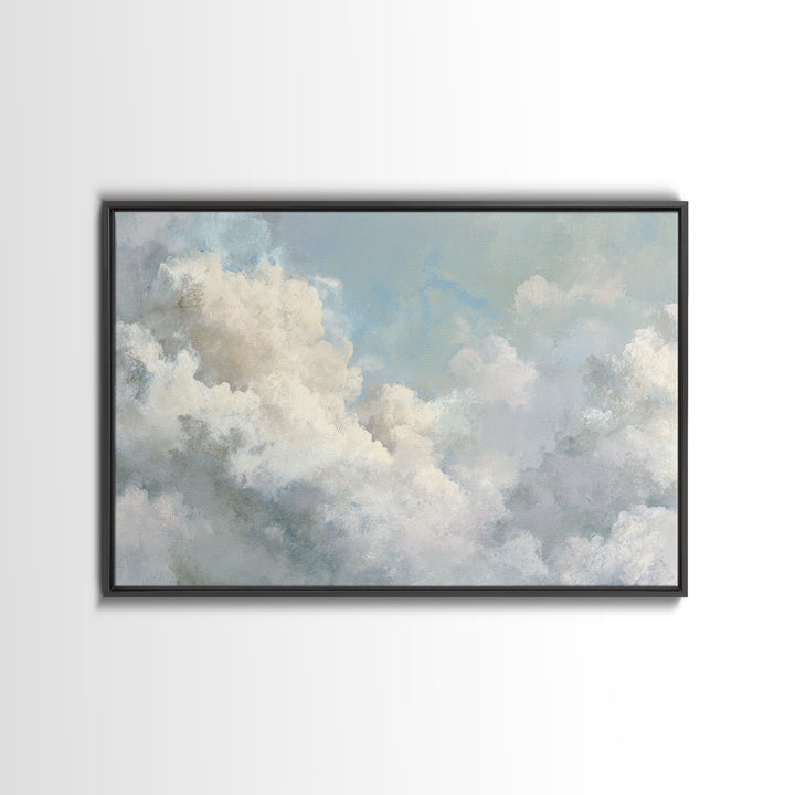 Large Cloudscape with Hopeful Light Canvas Print, Waiting Room Art, Neutral Decor, Waiting Room Decor, Fine Art, Calm, WRA-3x2-68
