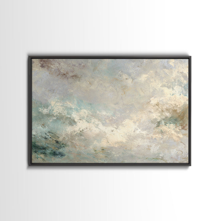 Light Marble Texture Abstract Canvas Print, Waiting Room Art, Dental Art, Waiting Room Decor, Abstract Art, Calm, WRA-3x2-76