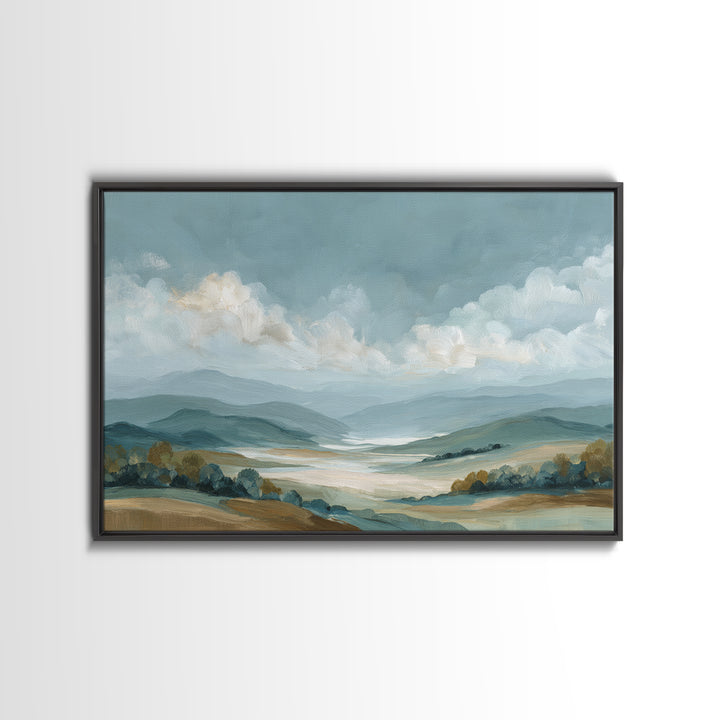 Large Cloudscape with Hopeful Light Framed Canvas Print, Waiting Room Art, Luxury Decor, Waiting Room Decor, Fine Art, Calm, WRA-3x2-92