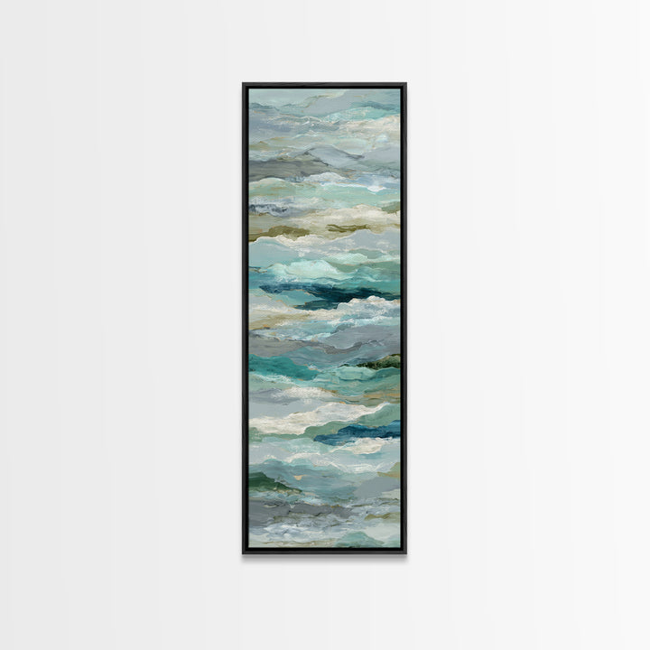 Abstract Breath Waves Canvas Print, Yoga Studio Art, Wall Art Print, Yoga Studio Decor, Abstract Art, Balance, Yoga Gift, YSA-1x3-43