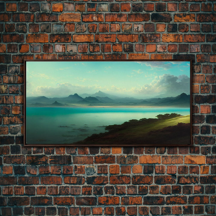 Sublime Scotland Lake, Unique Office Mancave Art, Wall Decor, Ready To Hang Framed Canvas Print, Oversize Wall Art