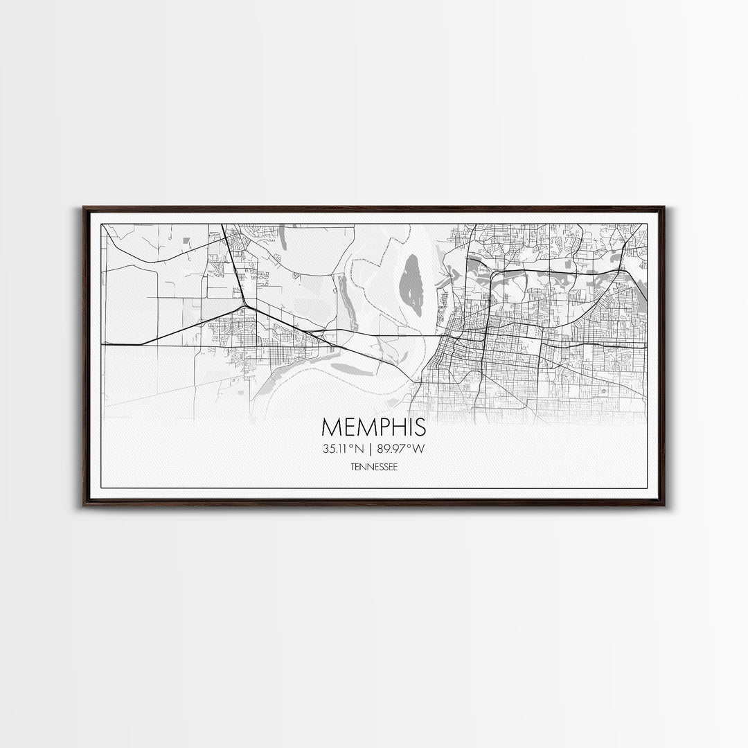 Memphis City Map, Tennessee Map, Map Art, Minimalist Wall Art, Wall Art, Canvas Art, Travel Gifts For Women, Country Home Décor, Music Room