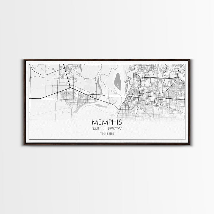 Memphis City Map, Tennessee Map, Map Art, Minimalist Wall Art, Wall Art, Canvas Art, Travel Gifts For Women, Country Home Décor, Music Room