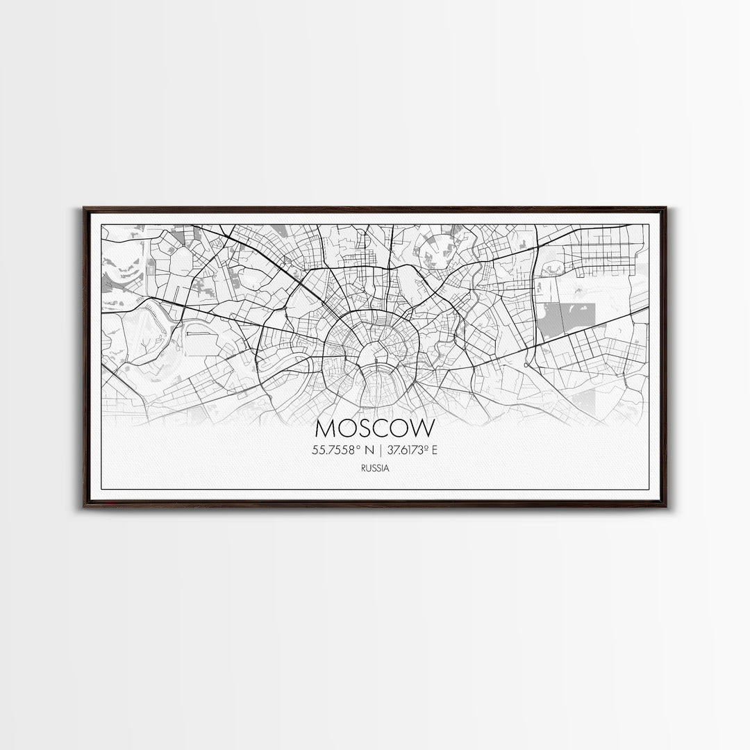 Moscow City Map, Russia Map, Map Art, Minimalist Wall Art, Wall Art, Canvas Art, European Wall Art, Russian Wall Print, Gift For Friend
