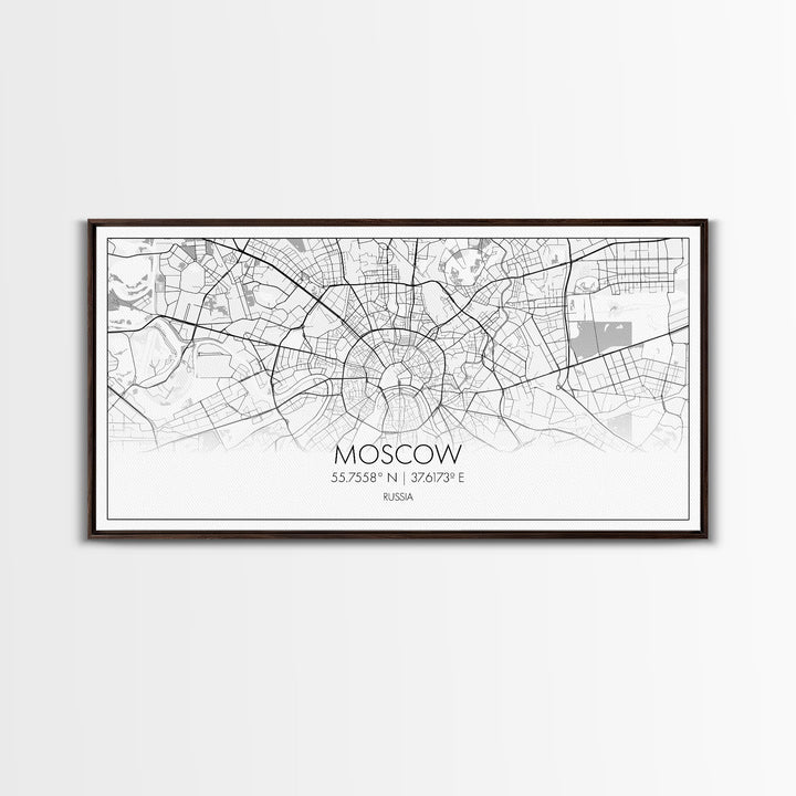 Moscow City Map, Russia Map, Map Art, Minimalist Wall Art, Wall Art, Canvas Art, European Wall Art, Russian Wall Print, Gift For Friend