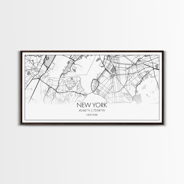 New York City Map, New York Art, Map Art, Minimalist Wall Art, Wall Art, Canvas Art, Bar Cart Wall Art, Teen Room Décor, Best Gifts For Her