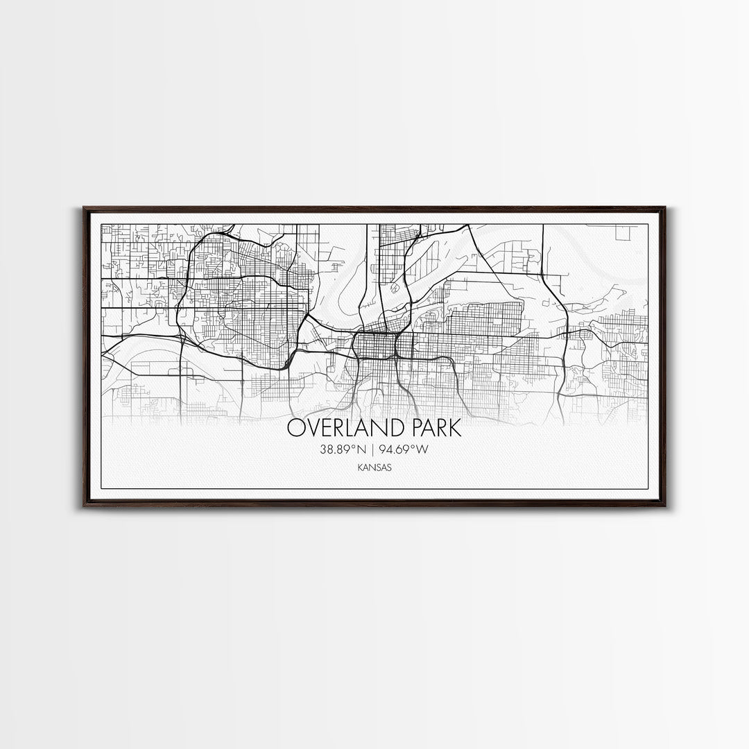 Overland Park City Map, Kansas Art, Map Print, Minimalist Wall Art, Wall Art, Canvas Art, Gift For Realtor, Boho Wall Hanging, Southern Art