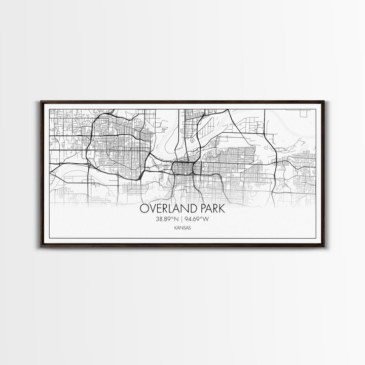 Overland Park City Map, Kansas Art, Map Print, Minimalist Wall Art, Wall Art, Canvas Art, Gift For Realtor, Boho Wall Hanging, Southern Art