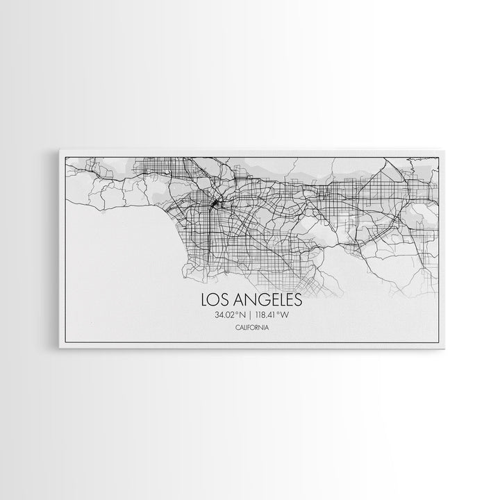 Los Angeles City Map, California Map, Map Art, Modern Art, Wall Art, Canvas Art, Tiny House Décor, Rustic Wall Art, Wanderlust Gift, Prints